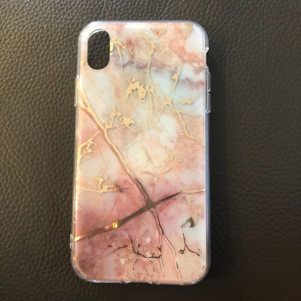 pink marble phone case for the iPhone XR